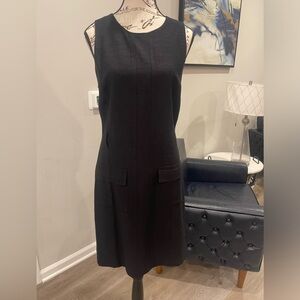 Halogen Black Sleeveless Sheath Dress with Pockets - Size 12